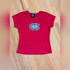 NHL Montreal Canadiens Red Short Sleeve Tee
